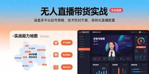 (15622期)无人直播带货实战,涵盖多平台起号策略、技术防封方案、高转化直播配置-湘创网