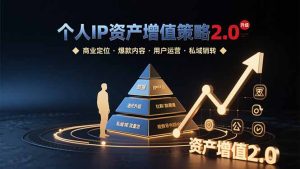 (15653期)个人IP资产增值策略2.0 拆解商业定位/爆款内容/用户运营/私域销转四大模块-湘创网