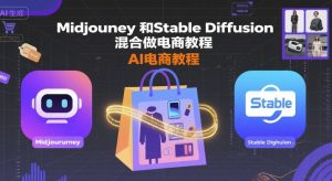 Midjourney和Stable Diffusion混合做电商教程-ai电商教程-湘创网
