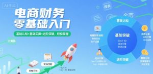 电商财务零基础入门,基础认知+基础实操+进阶突破,轻松掌握-湘创网