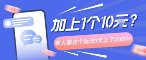 专门打个人成长副业相关粉,上1个10米?有人靠这个玩法1天上了1k+-湘创网