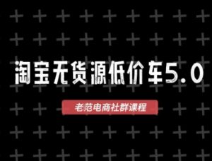 淘宝无货源价车5.0,2025最新VIP淘宝无货源课程,1688代发,蓝海选品,零成本创业首选(更新)-湘创网