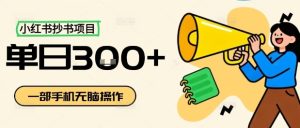 小红书抄书项目,无脑操作,一天3张-湘创网