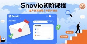 Snovio初阶课程,客户开发技能,外贸开发信-湘创网