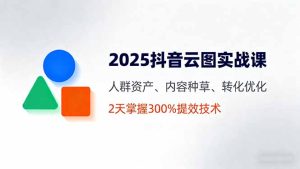 (16063期)2025抖音云图实战课,人群资产、内容种草、转化优化,2天掌握300%提效技术-湘创网
