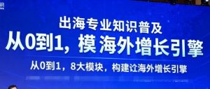 出海专业知识普及,从0到1,8大模块构建你的海外增长引擎-湘创网
