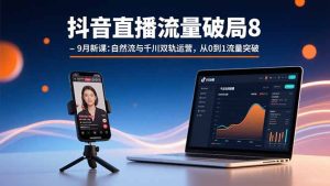 (15897期)抖音直播流量破局8-9月新课:自然流与千川双轨运营,从0到1流量突破-湘创网