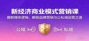 新经济商业模式营销课,握新媒体逻辑,解锁品牌营销与公私域运营之道-湘创网