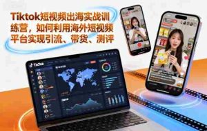 Tiktok短视频出海实战训练营,如何利用海外短视频平台实现引流、带货、测评-湘创网