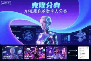 AI数字人认知实操课，克隆你的数字人分身-湘创网