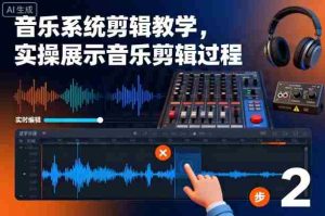 音乐系统剪辑教学,实操展示音乐剪辑过程-湘创网