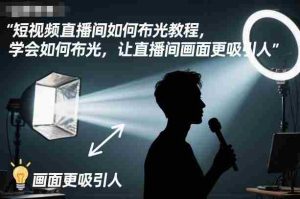 短视频直播间如何布光教程，学会如何布光，让直播间画面更吸引人-湘创网