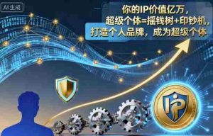 你的IP价值亿万,超级个体=摇钱树+印钞机,打造个人品牌,成为超级个体-湘创网