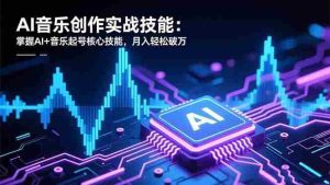 （16600期）AI音乐创作实战技能：掌握AI+音乐起号核心技能，月入轻松破万-湘创网