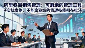 (16436期)阿里铁军销售管理:可落地的管理工具+实战案例,不能拿业绩的管理都在扯淡-湘创网