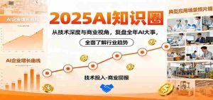 2025AI知识圈，从技术深度与商业视角，复盘全年AI大事，全面了解行业趋势-湘创网