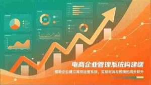 (16643期)电商企业管理系统构建课:帮助企业建立高效运营系统,实现利润与规模的同步跃升-湘创网