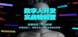 数字人开发实战特训营：建模绑定、UE5部署、多模型接入、弹幕交互，商业级技能全掌握-湘创网