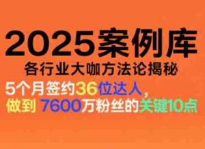 2025案例库，收录各行业大咖的方法论，各行业大咖方法论揭秘-湘创网