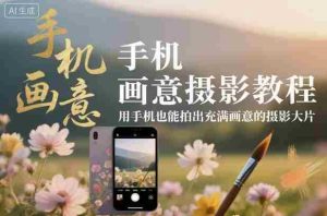 手机画意摄影教程，用手机也能拍出充满画意的摄影大片-湘创网