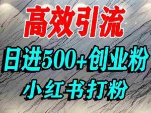 怎么打创业粉?小红书预算3000项目推荐引流精准创业粉,单人操作日引500+精准创业粉-湘创网