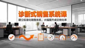 （16435期）诊断式销售系统课，建立标准化销售体系，大幅提升成交转化率-湘创网