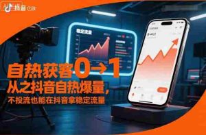 自热获客从0到1之抖音自热爆量,不投流也能在抖音拿稳定流量-湘创网