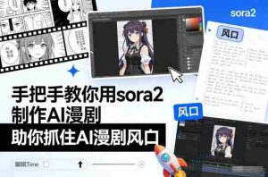 手把手教你用sora2制作AI漫剧,助你抓住AI漫剧风口-湘创网