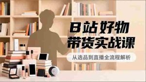 （16892期）B站好物带货实战课，账号定位、选品拍摄、运营变现，全流程教学，实现UP主月入过万-湘创网