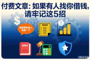 付费文章：如果有人找你借钱，请牢记这5招-湘创网