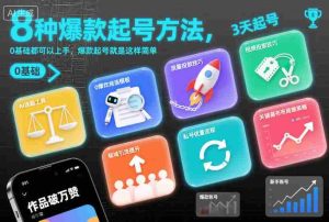 8种爆款起号方法，0基础都可以上手，爆款起号就是这样简单-湘创网
