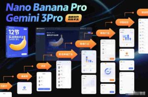Nano Banana Pro Gemini 3Pro,最新创作实战课,12节实战向技术流,职场降维打击-湘创网