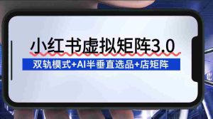 小红书虚拟矩阵3.0：双轨模式+AI半垂直选品+店矩阵-湘创网