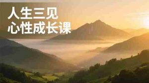 （16897期）人生三见心性成长课，见天地众生自己，搞透人性安顿身心，活出清晰自我，内在富足无价-湘创网