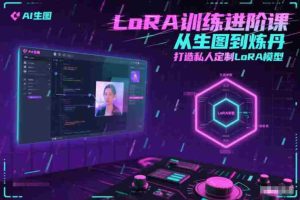 LoRA训练进阶课，从生图到炼丹，打造私人定制LoRA模型-湘创网