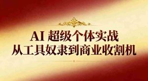 AI超级个体实战:从工具奴隶到商业收割机-湘创网