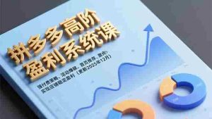 (16843期)拼多多高阶盈利系统课,强付费策略、活动爆破、首页推荐,实现店铺稳定盈利(更新12月)-湘创网