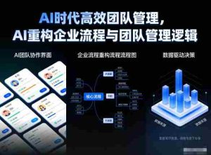 AI时代高效团队管理,AI重构企业流程与团队管理逻辑-湘创网