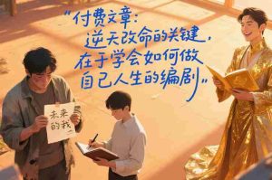 付费文章：逆天改命的关键，在于学会如何做自己人生的编剧-湘创网