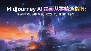 （17118期）Midjourney AI绘画从零精通指南：提示词工程，风格探索，高效出图，开启创作革命-湘创网