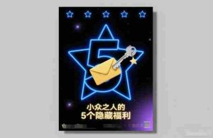 付费文章：小众之人的5个隐藏福利-湘创网