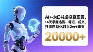 （17250期）AI+小红书虚拟变现营，14天掌握选品、笔记、成交，打造自动化月入2w+事业（更新）-湘创网