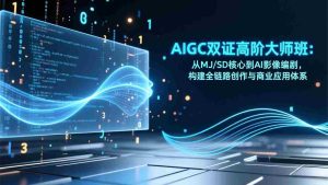 （17198期）AIGC双证高阶大师班：从MJ/SD核心到AI影像编剧，构建全链路创作与商业应用体系-湘创网