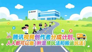 （17137期）腾讯视频创作者分成计划，人人都可以做（附混剪玩法和搬运玩法）-湘创网