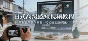 日式高级感短视频教程：掌握极简美学构图，轻松拍出质感短片-湘创网