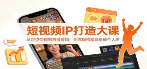 短视频IP打造大课:从定位变现到拍摄剪辑,全流程构建高价值个人IP-湘创网