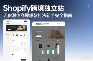 Shopify跨境独立站无货源电商爆款打法新手完全指南-湘创网