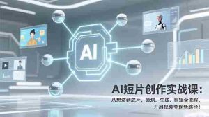 （17327期）AI短片创作实战课：从想法到成片，策划、生成、剪辑全流程，开启视频变现新路径！-湘创网