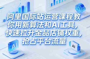 阿里国际站运营课程，教你用新算法和AI工具，快速拉升金品店铺权重，抢占平台流量（更新2026）-湘创网