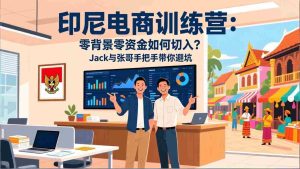 （17533期）印尼电商训练营：零背景零资金如何切入？Jack与张哥手把手带你避坑-湘创网
